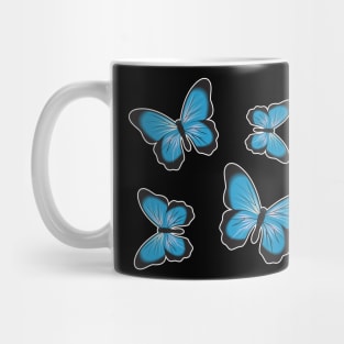 Colorful Butterfly , Cute Light Butterflies Gift Idea Mug